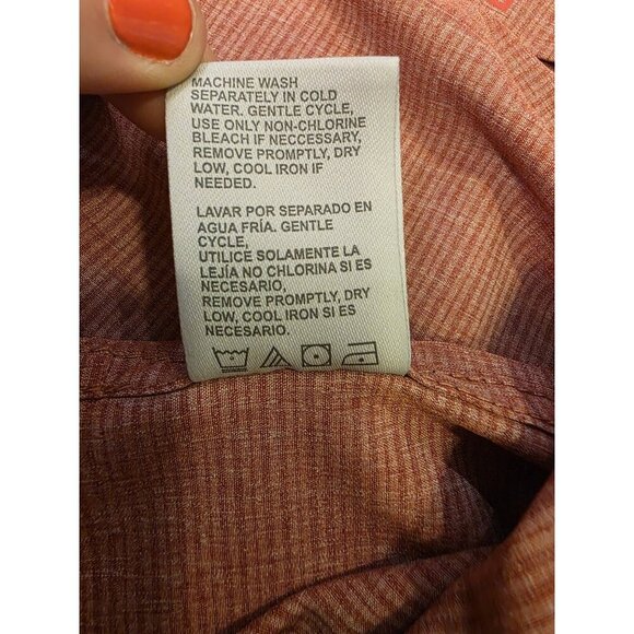 Avalanche Button Up Shirt Mens Sz XL Light Red Short Sleeve Casual Cool Outdoors - Picture 9 of 11